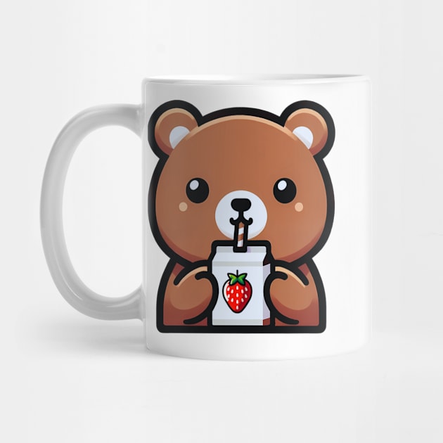 Cute Bear with Juice Box by Ingridpd